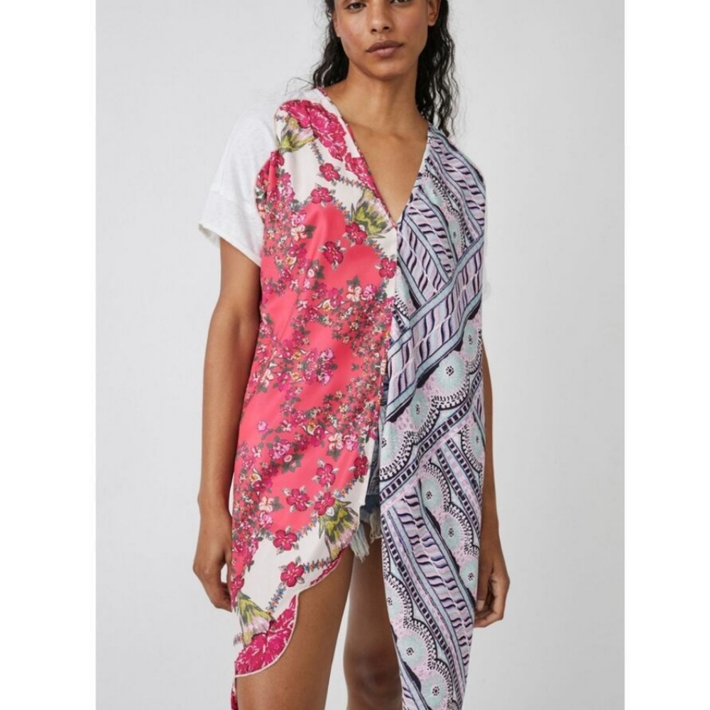 Sale❗️Free People Pick Your Scarf Maxi Tee Oversized Top - Picture 2 of 8
